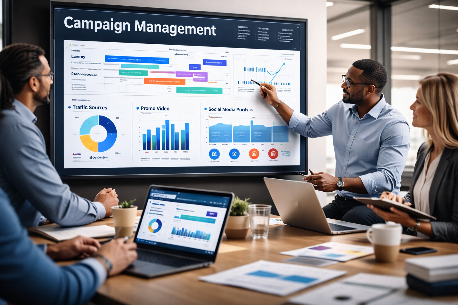 Campaign team collaboration in action